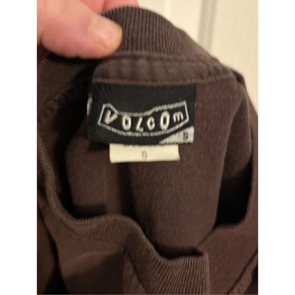 Volcom Chocolate Brown #Skeleton T-shirt. Size Small. 19” pit to pit - Picture 2 of 7